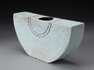 Semi Circular Prism Stoneware Vase Dry Glaze Pale Blue 34x17cm: SCP 2-4 $195